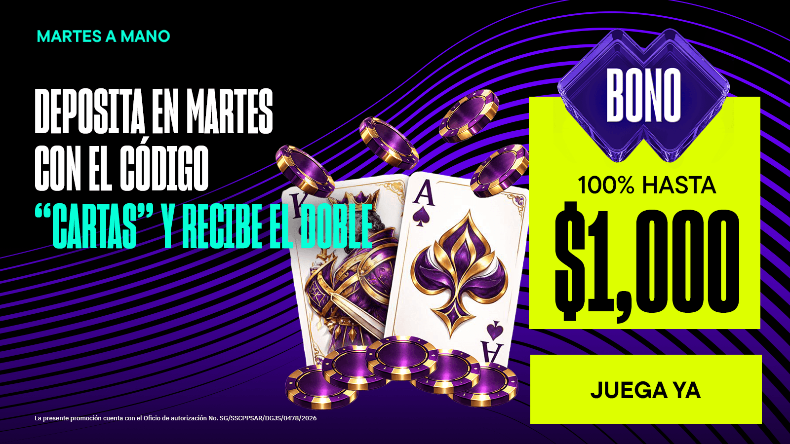 Banner de promociones Versus mostrando ofertas destacadas